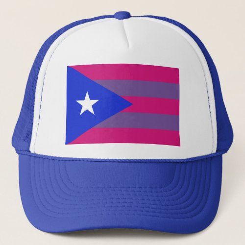 Puerto Rican Bi Pride Bisexual LGBT Trucker Hat