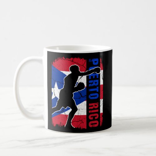 Puerto Rican Boxing Team Puerto Rico Flag Boxing G Coffee Mug