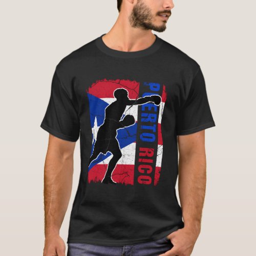 Puerto Rican Boxing Team Puerto Rico Flag Boxing G T_Shirt