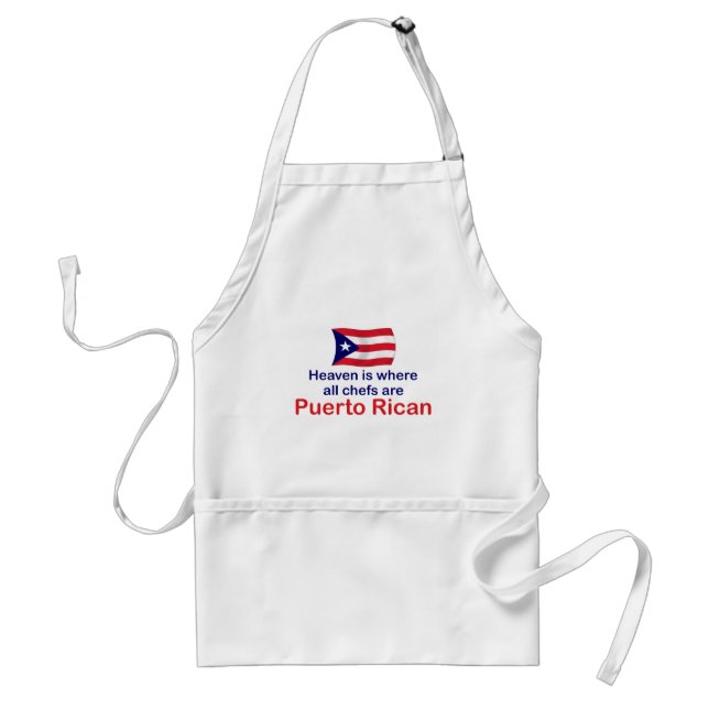 Puerto Rican Chefs Adult Apron (Front)