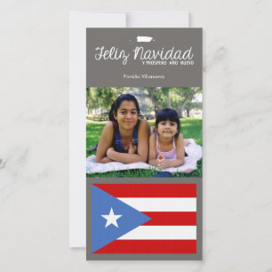 Puerto Rican Christmas Feliz Navidad Holiday Card