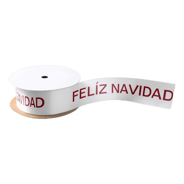 Puerto Rican Christmas Satin Ribbon (Spool)