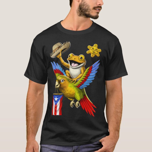 Puerto Rican Coqui Frog T-Shirt (Front)