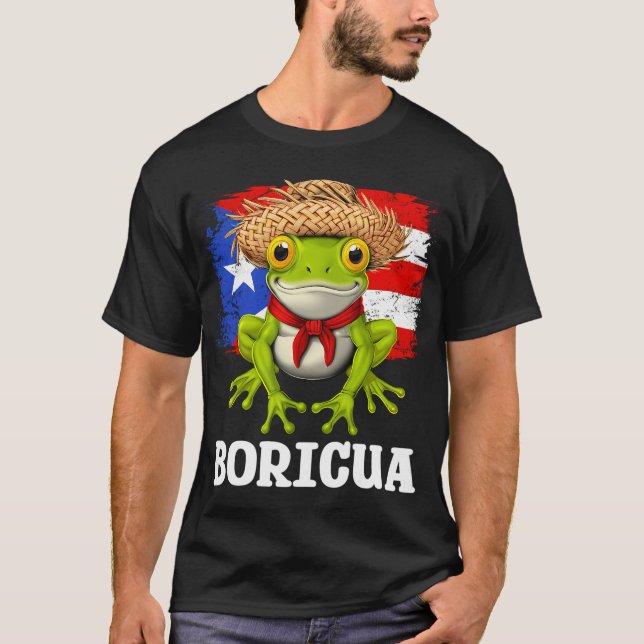Puerto Rican Coqui Frog T-Shirt (Front)