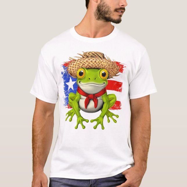 Puerto Rican Coqui Frog T-Shirt (Front)