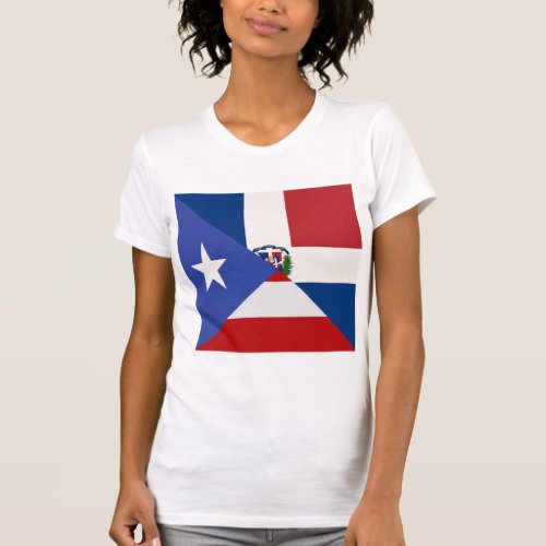 Puerto Rican Dominican Flag  PR DR Republic T_Shirt