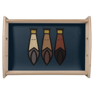 Puerto Rican Feliz Día de Reyes Three Kings Day Serving Tray