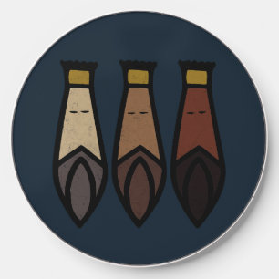 Puerto Rican Feliz Día de Reyes Three Kings Day Wireless Charger