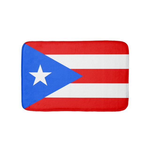 Puerto Rican flag Bathroom Mat (Front)