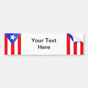 Puerto Rican Flag Bumper Sticker