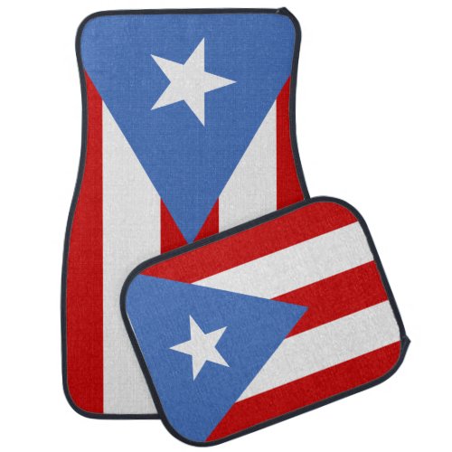 Puerto Rican Flag Car Floor Mat