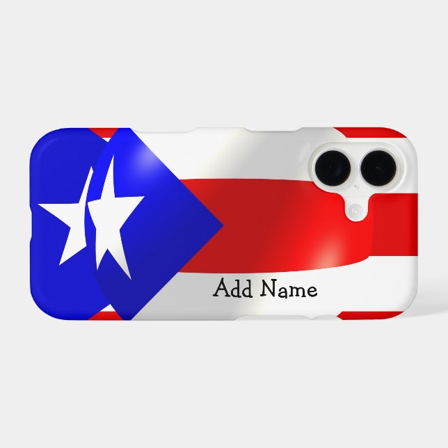 Puerto Rican Flag Case-Mate iPhone Case (Back (Horizontal))