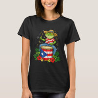 Puerto Rican Flag Coqui Frog Puerto Rico Hispanic