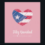 Puerto Rican Flag Coquito Wine Label<br><div class="desc">Celebrate the holidays with a coquito label featuring a Puerto Rico flag heart.
Feliz Navidad!!</div>
