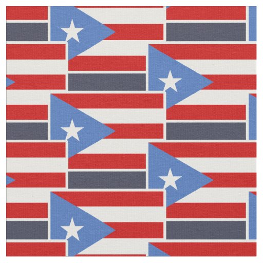 Puerto Rican Flag Fabric