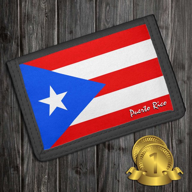 Puerto Rican flag fashion, Puerto Rico patriots Trifold Wallet (Creator Uploaded)