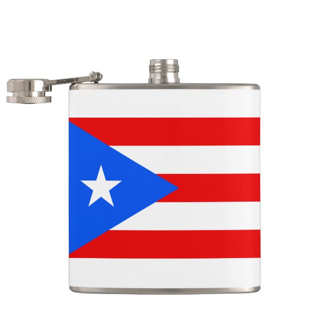 Puerto Rican flag Flask (Opened)