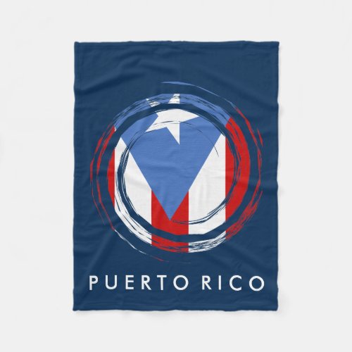 Puerto Rican Flag Fleece Blanket