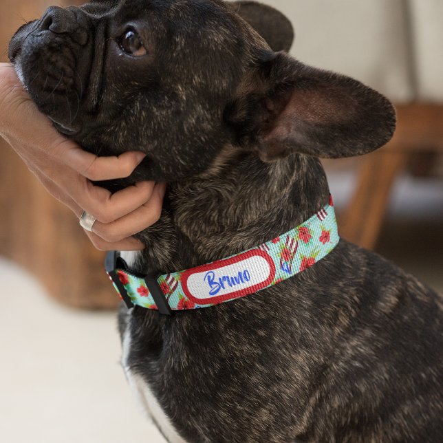 Puerto Rican Flag Flor de Maga Pet Collar (Creator Uploaded)