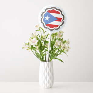 Puerto Rican Flag Flower Classic Balloon