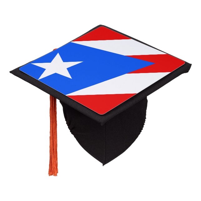 Puerto Rican flag Graduation Cap Topper (Angled)
