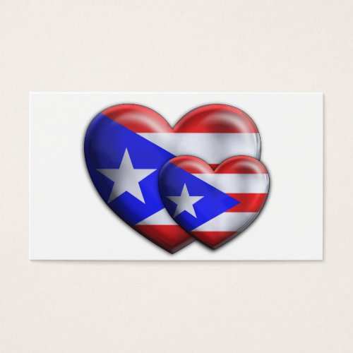 Puerto Rican Flag Hearts