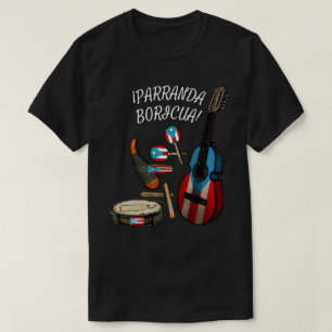 Puerto Rican Flag Parranda Boricua T-Shirt