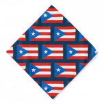 Puerto Rican Flag Patterned II Navy Bandana