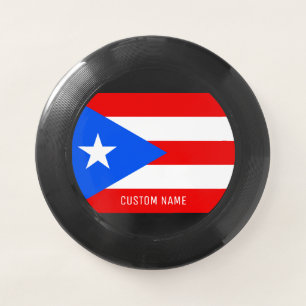 Puerto Rican flag personalised Wham-O Frisbee disc