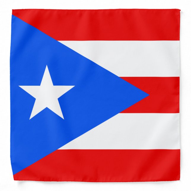 Puerto Rican Flag (Puerto Rico) Bandana (Front)