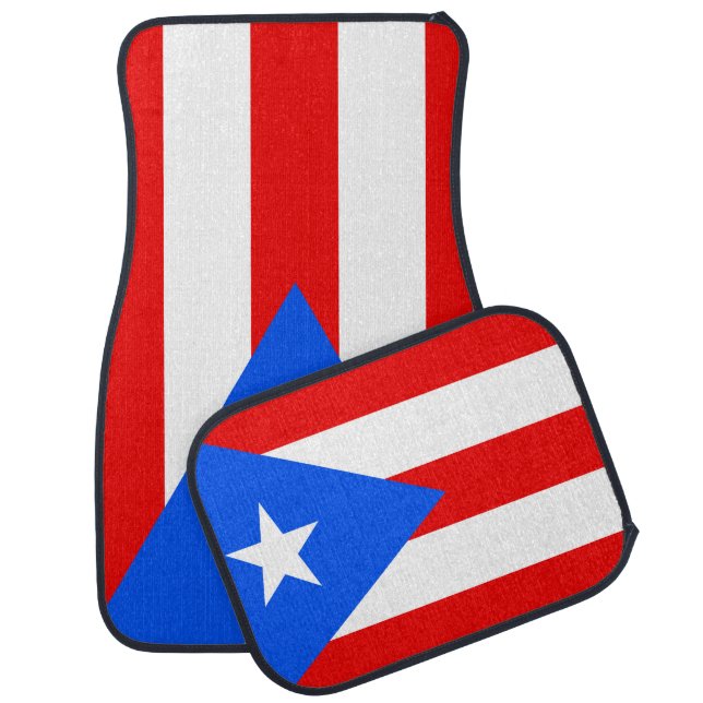 Puerto Rican Flag (Puerto Rico) Car Floor Mat (Set)