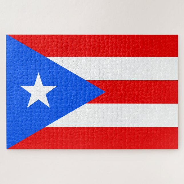 Puerto Rican Flag (Puerto Rico) Jigsaw Puzzle (Horizontal)