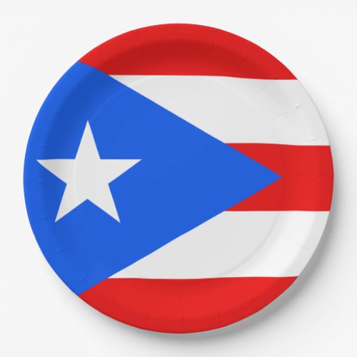 Puerto Rican Flag Puerto Rico Paper Plates