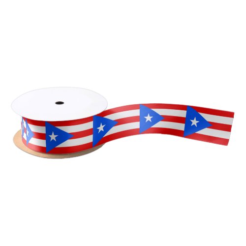 Puerto Rican Flag Puerto Rico Satin Ribbon