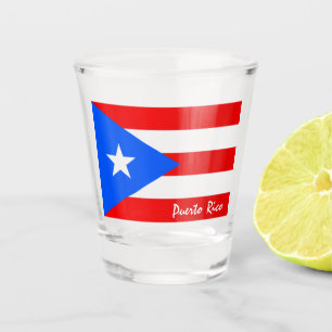 Puerto Rican Flag & Puerto Rico weddings / party Shot Glass