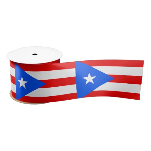 Puerto Rican Flag ribbon Puerto Rico sports Satin Ribbon