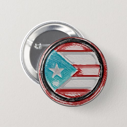 Puerto Rican Flag Round Pin