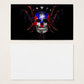 Puerto Rican Flag - Skull (Front & Back)