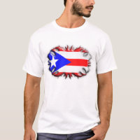 Puerto Rican Flag - Tribal T-Shirt