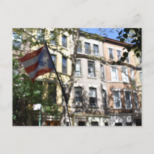 Puerto Rican Flag Upper West Side New York City Postcard