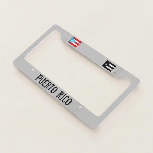 Puerto Rican Flags   License Plate Frame