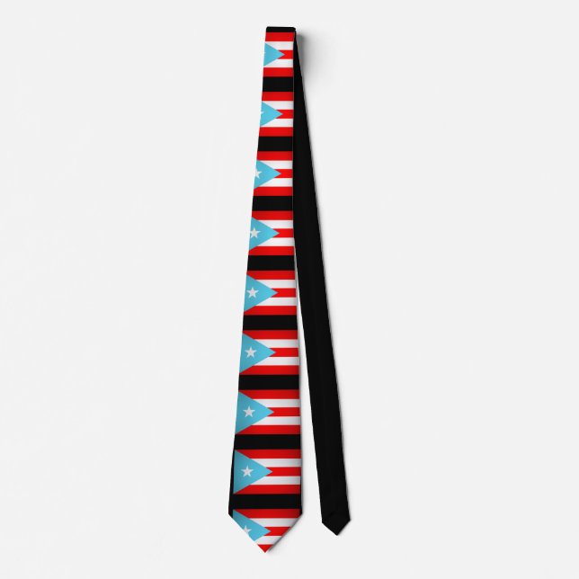 Puerto Rican Flags   Neck Tie (Front)