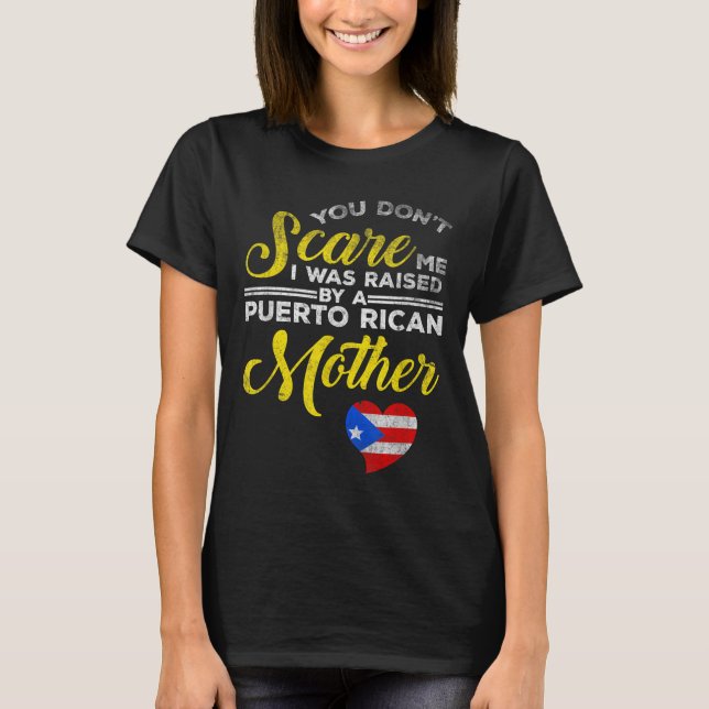 Puerto Rican Funny Quote Puerto Rico Pride Distres T-Shirt (Front)