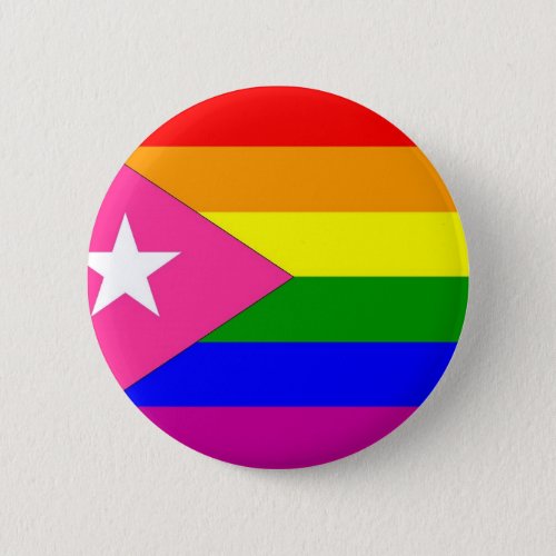 Puerto Rican Gay Pride Flag Button
