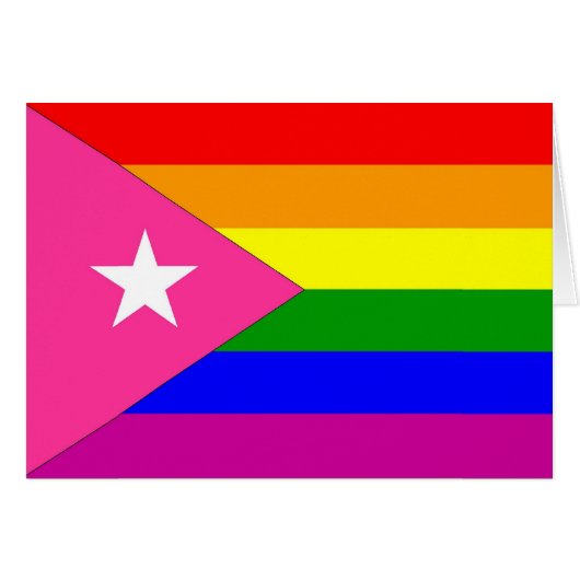 Puerto Rican Gay Pride Flag Cards (Front Horizontal)