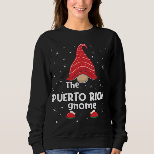 Puerto Rican Gnome Family Matching Christmas Funny Sweatshirt