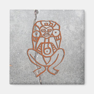 Puerto Rican goddess petroglyph - customized Magnet