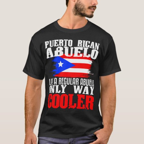 Puerto Rican Grandpa Abuelo Funny Fathers Day Gift T_Shirt