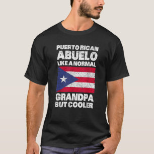 Puerto Rican Grandpa Abuelo Puerto Rican Flag Puer T-Shirt