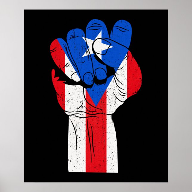 Puerto Rican Hand Puerto Rican Fist Poster (Front)